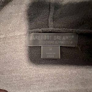 Barefoot dreams hooded cardigan. Size medium. “Dove grey”